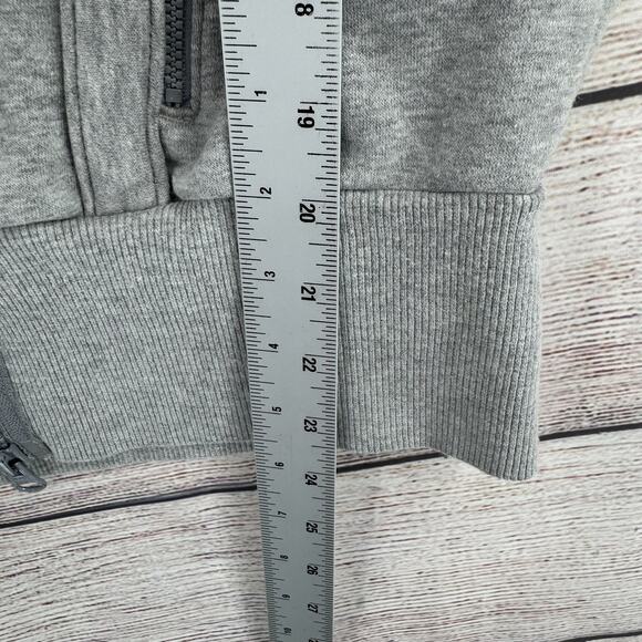 Adidas Stella McCartney Jacket Womens Small Gray Hooded Full Zip Athletic Medium - Picture 11 of 11